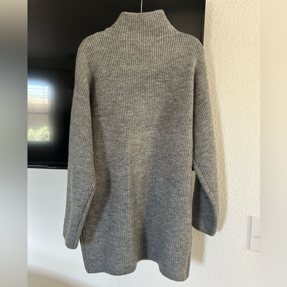 Vici - Uptown Girl Mock Neck Sweater Dress - Grey - XL - Picture 5 of 9